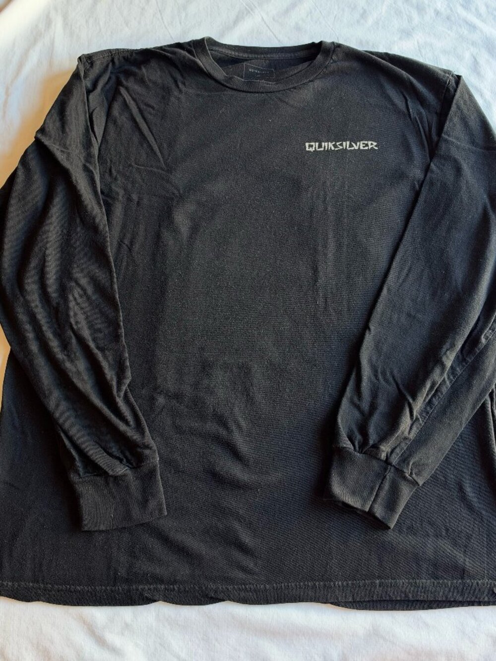 Quiksilver Black Rise & Shine Premium Fit Long-Sleeve T-Shirt - Men's Large